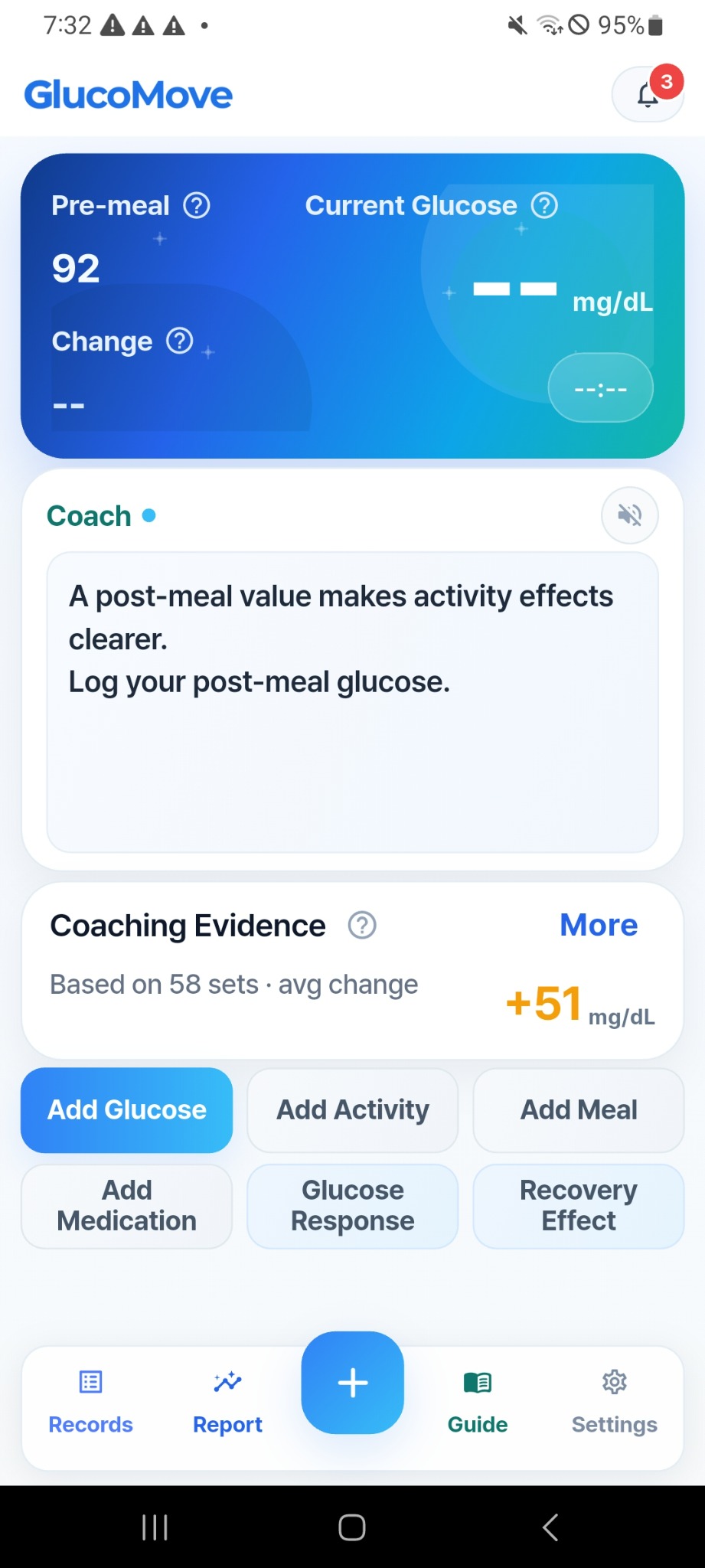 Add medication screen from GlucoMove